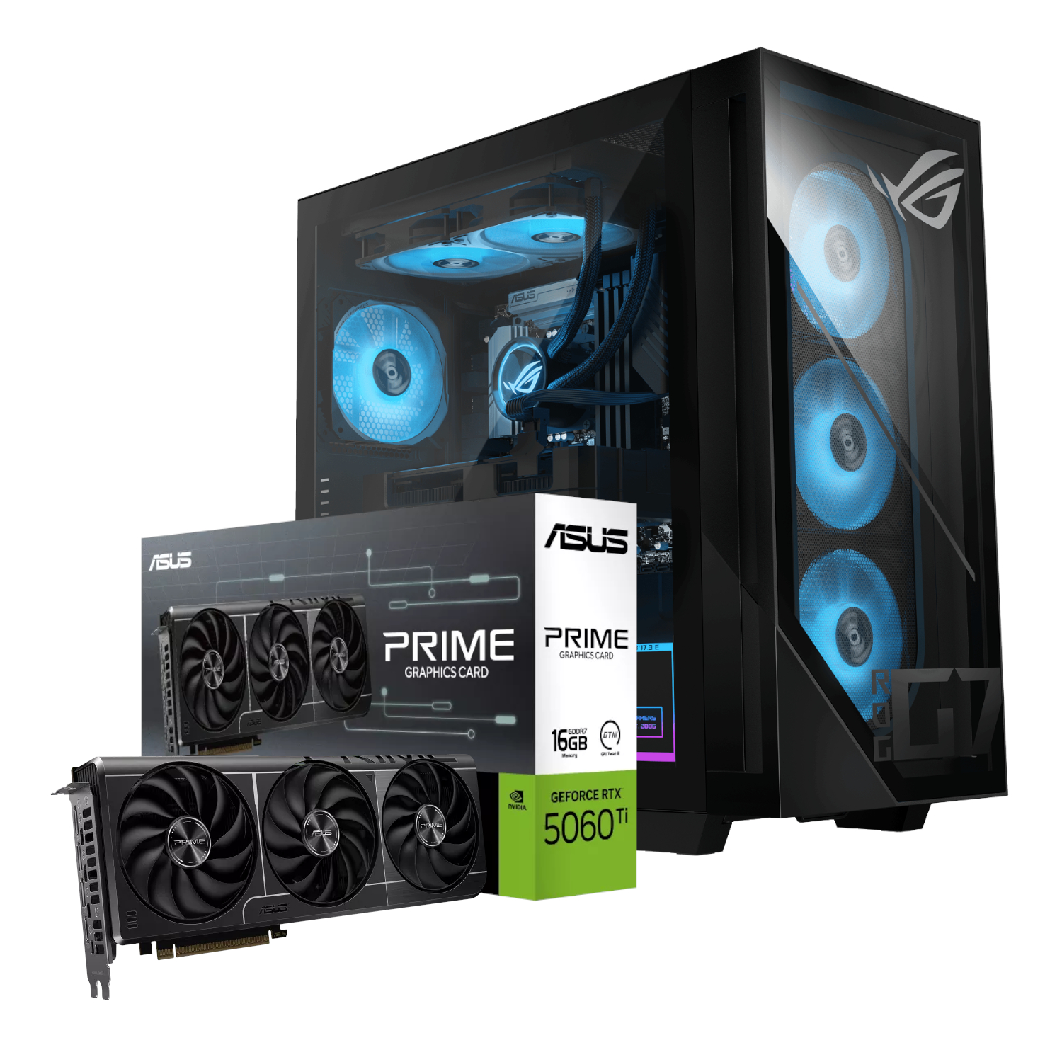 ASUS ROG G700 Core Ultra 5 225F Gaming PC – PRIME RTX 5060 Ti 16GB
