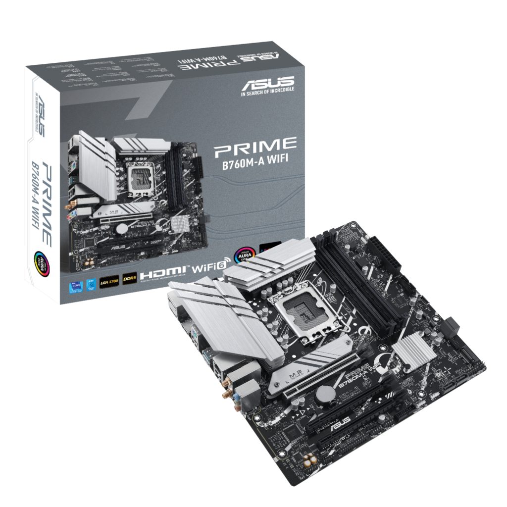 ASUS Prime B760M-A WiFi LGA1700 Micro-ATX Motherboard