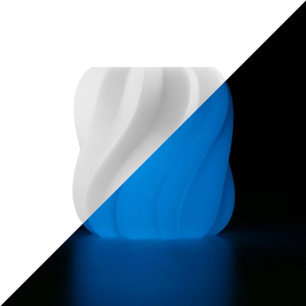 Anycubic PLA Glow Filament – White (Blue Glow) 1kg