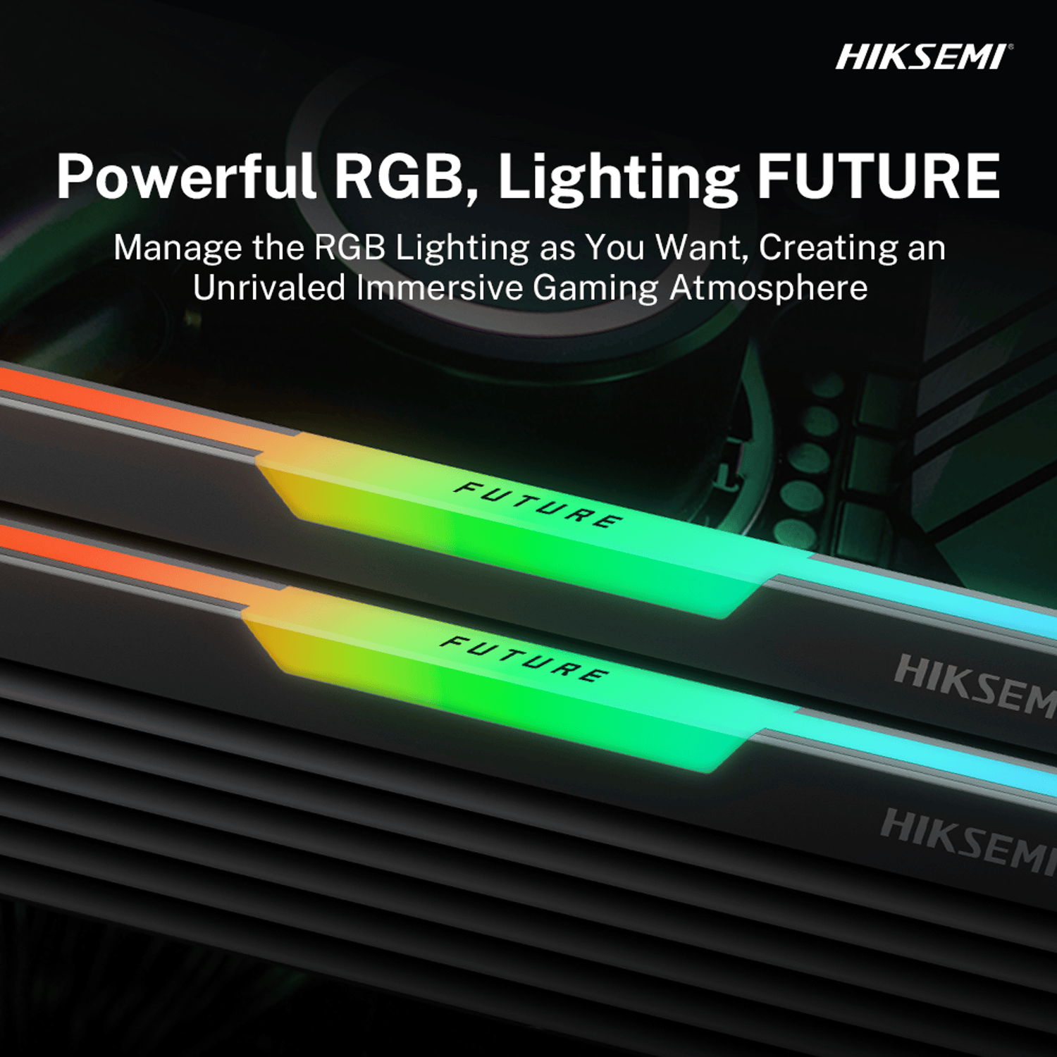 HIKSEMI Future RGB 16GB (2x8GB) DDR4-3600 Desktop Gaming Memory Black - Image 3