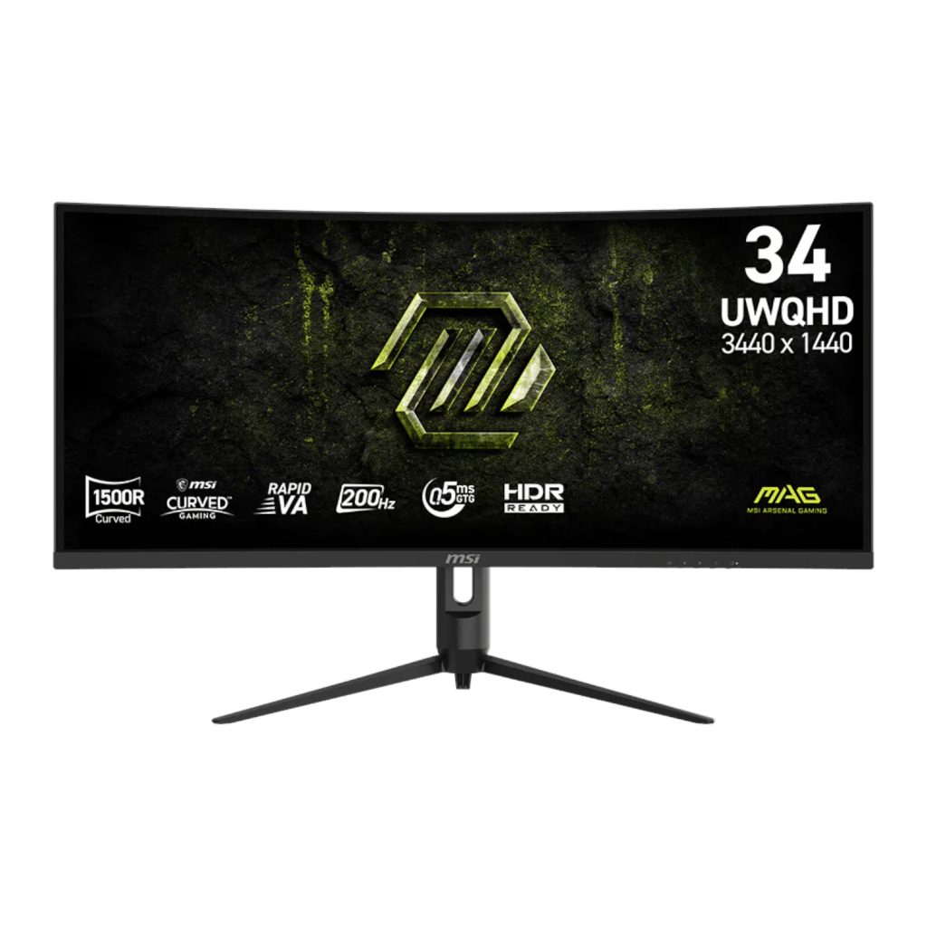 MSI MAG 342CQRF E20 34″ 200Hz UWQHD Curved Rapid VA Gaming Monitor