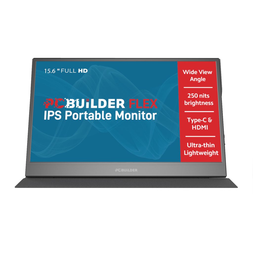 PCBuilder FLEX 15.6″ Portable Monitor – Full HD IPS