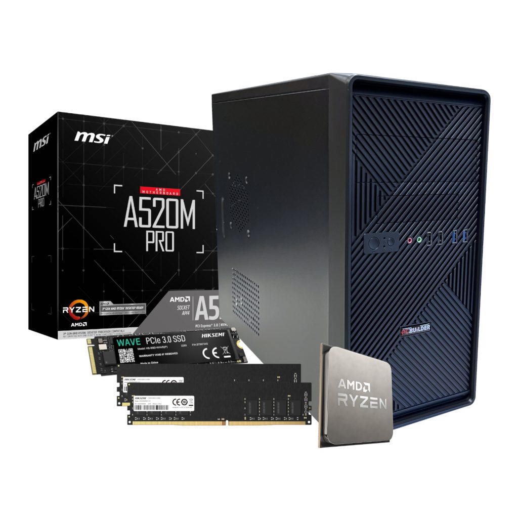 PCBuilder HOME MASTER Ryzen 3 3200G Desktop PC – 8GB / 256GB