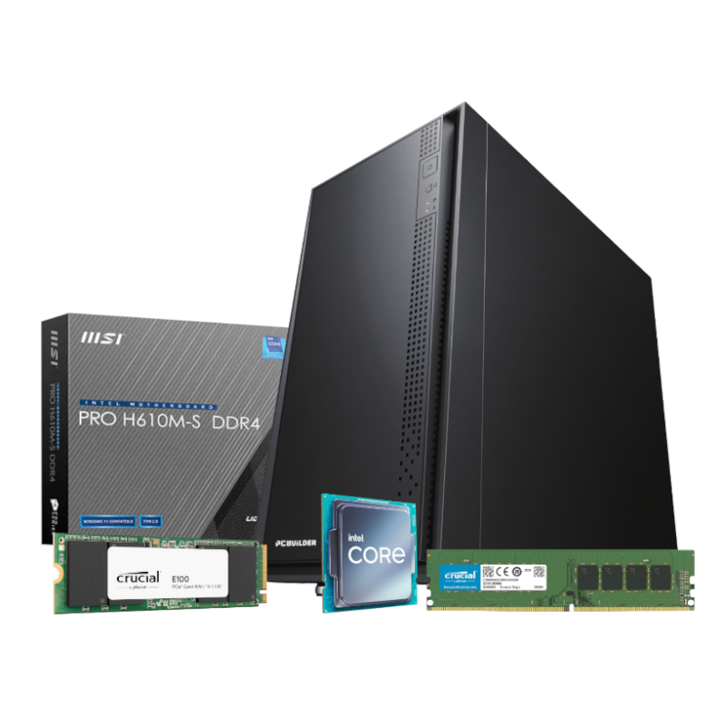 PCBuilder OFFICE MASTER Core i5-12400 Desktop PC – 16GB / 480GB
