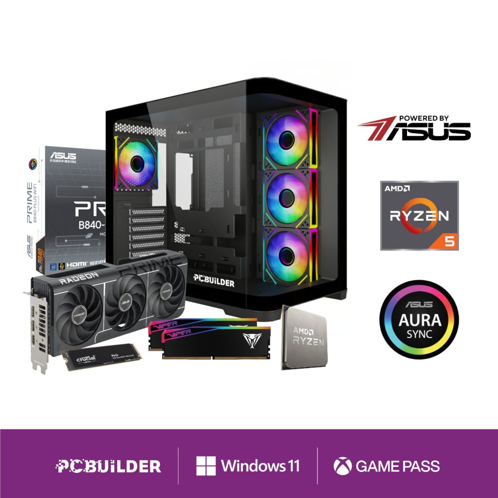 PCBuilder SEEKER Ryzen 5 7600 Gaming PC – RX 9060 XT 16GB