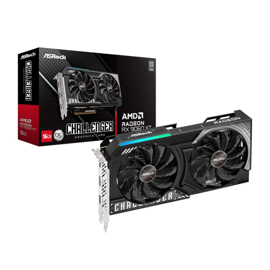 ASRock Radeon RX 9060 XT Challenger 16GB OC GDDR6 Graphics Card