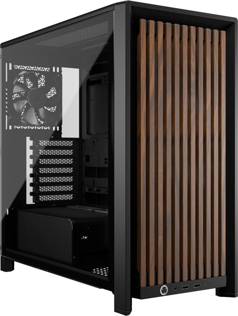 Corsair FRAME 4000D RS Wood Tempered Glass Black/Walnut E-ATX Mid Tower